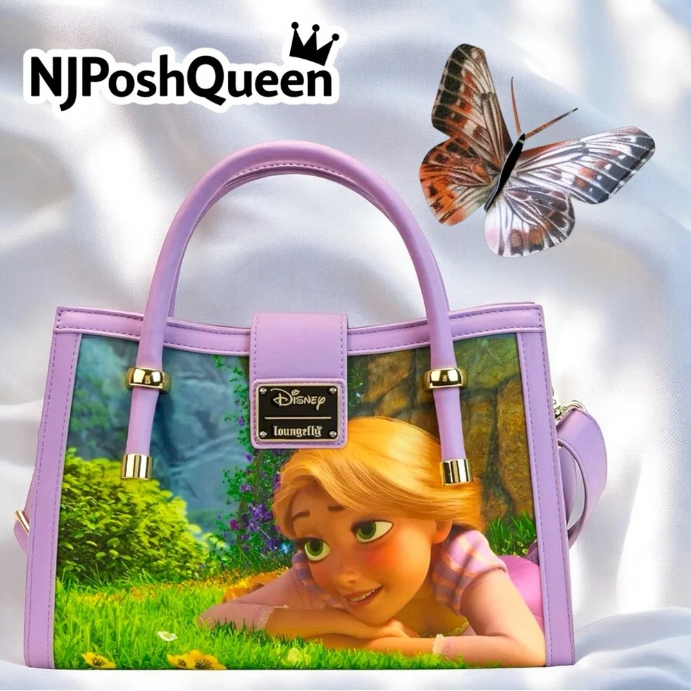 Loungefly Disney Rapunzel Princess Scene Crossbody Bag - Picture 5 of 14